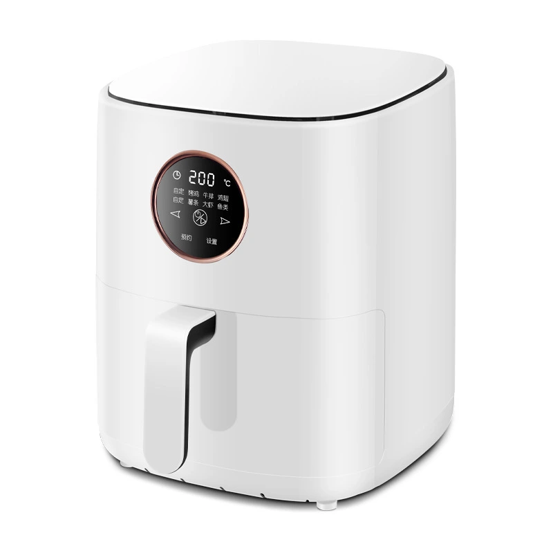 6L minimalista fehér digitális levegő sütő